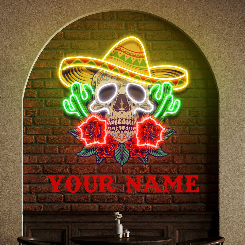 Custom Name Mexican Food Restaurants Decor Artwork