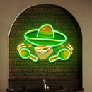 Custom Name Mexico Logo Food Artwork Led Neon Sign Light