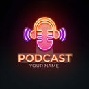 Custom Name Podcast Artwork Led Neon Sign Light