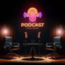 Custom Name Podcast Artwork Led Neon Sign Light