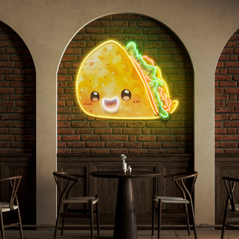 Custom Taco Mexican Food Restaurant Decor Artwork Led Neon Sign Light