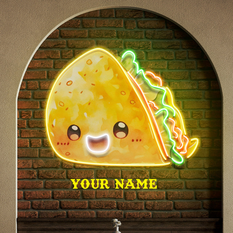 Custom Taco Mexican Food Restaurant Decor Artwork Led Neon Sign Light