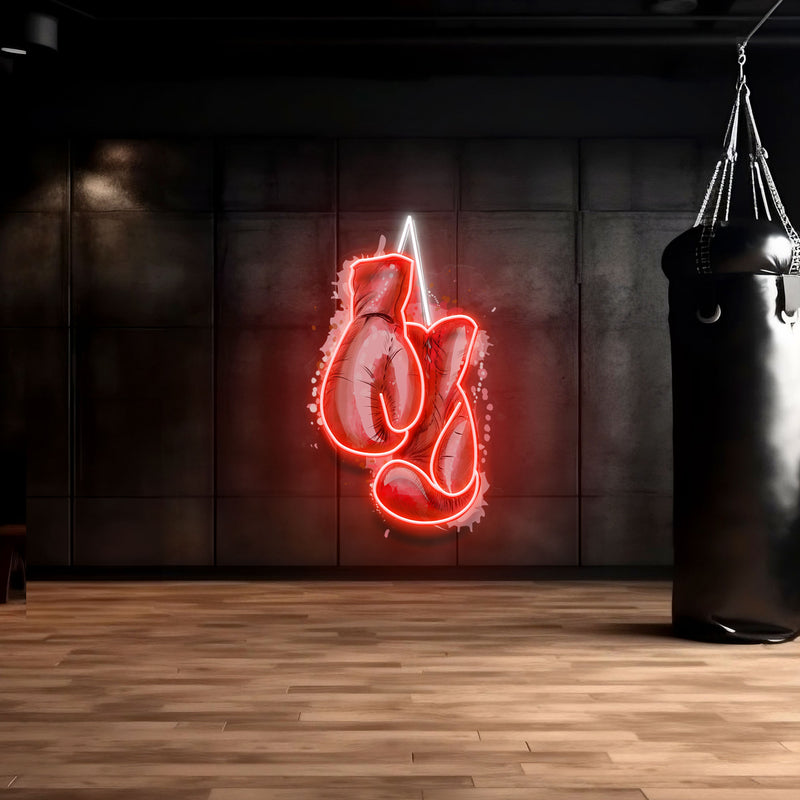 Customizable Boxing Gloves Led Neon Sign With Name
