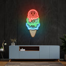 Cute Ice Cream Cartoon Artwork Led Neon Sign Light