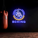 Dynamic Boxer Gym Signage Artwork Led Neon Sign Light