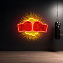 Fiery Boxing Gloves Led Neon Sign Artwork