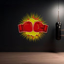Fiery Boxing Gloves Led Neon Sign Artwork