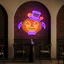 Halloween Monster Pumpkin Artwork Led Neon Sign Light