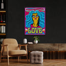 Hippie Girl Pop Art Led Neon Sign Light