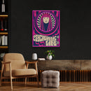 Hippie Woman Psychedelic Pop Art Led Neon Sign Light