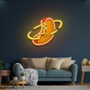 Hotdog Planet Cartoon Artwork Led Neon Sign Light