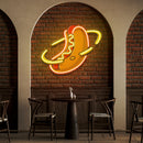 Hotdog Planet Cartoon Artwork Led Neon Sign Light