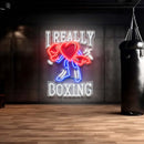 I Really Love Boxing Neon Wall Artwork Led Neon Sign Light