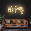 Let's Party Led Neon Sign Light