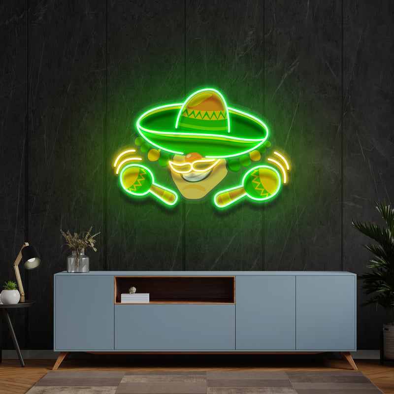Mexico Logo Food Artwork Led Neon Sign Light