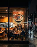 Minimal Ramen Bowl Neon Sign – Modern Japanese LED Wall Art