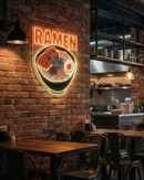 Minimal Ramen Bowl Neon Sign – Modern Japanese LED Wall Art