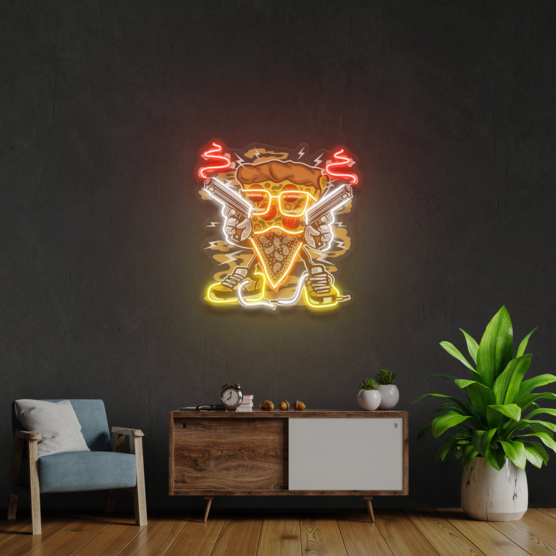Pizza Gangster Artwork Led Neon Sign Light