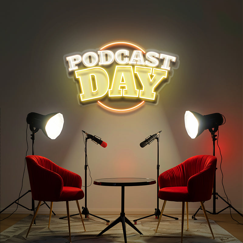 Podcast Day Artwork Led Neon Sign Light