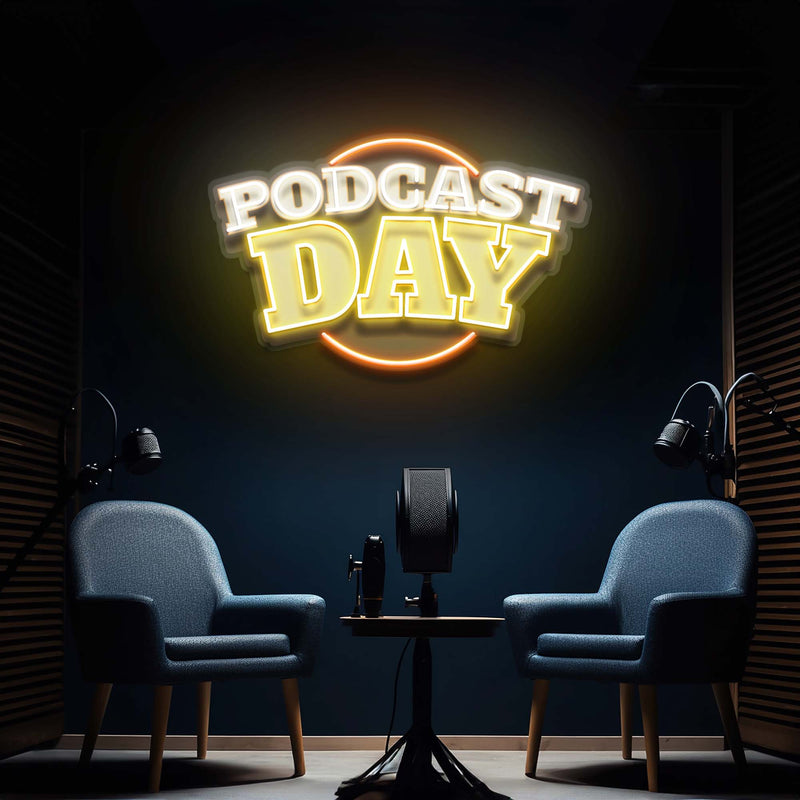 Podcast Day Artwork Led Neon Sign Light