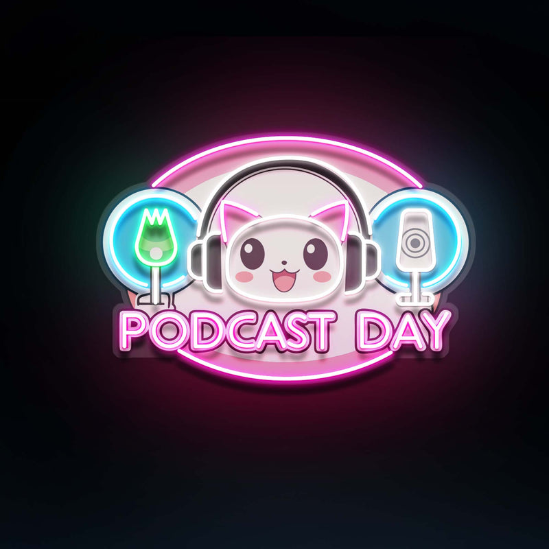 Podcast Day Special Artwork Led Neon Sign Light