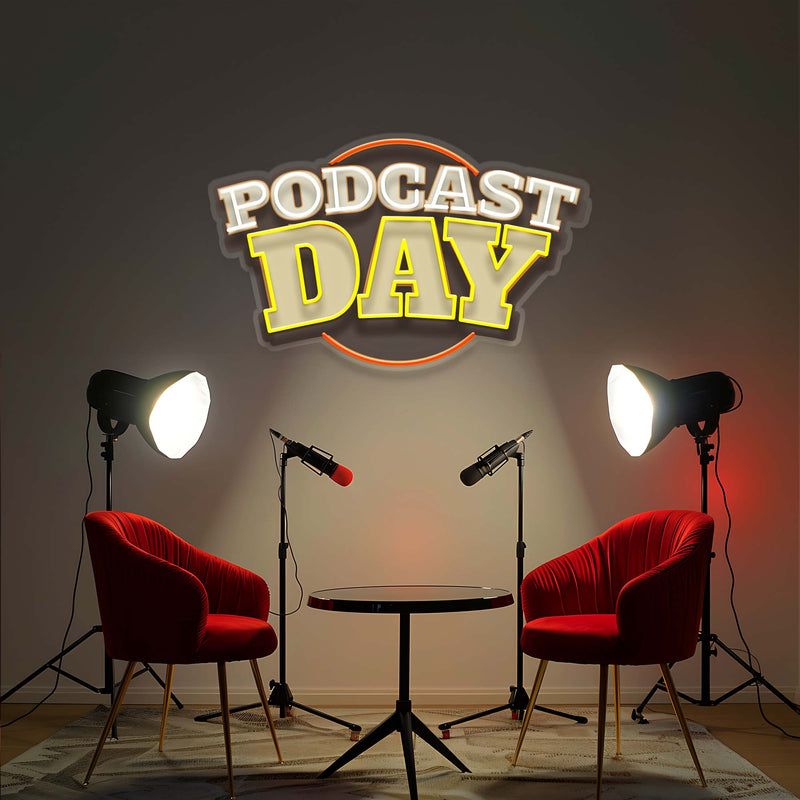 Podcast Day Artwork Led Neon Sign Light