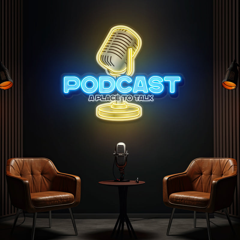 A Place to Talk Podcast Led Neon Sign Artwork