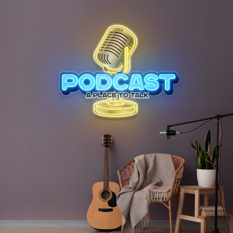 A Place to Talk Podcast Led Neon Sign Artwork