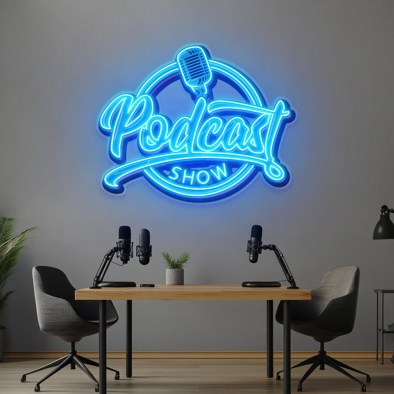 Podcast Show Artwork Led Neon Sign Light