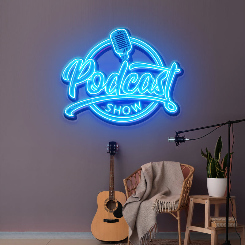 Podcast Show Artwork Led Neon Sign Light