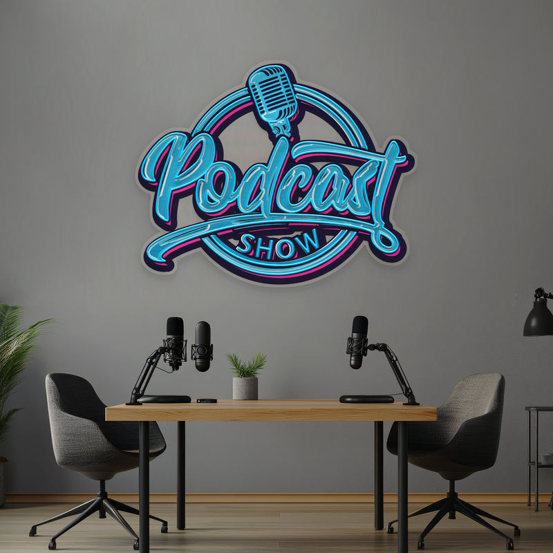 Podcast Show Artwork Led Neon Sign Light