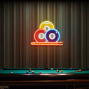 Pool Wall Art, Billiards Artwork, Pool Table Decor, Game Room Wall Decor, Billiards Decor, Gift For Pool Player Artwork Led Neon Sign Light