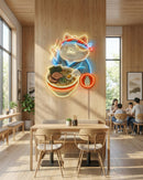 Ramen Cat Neon Sign – Cute Japanese Food LED Neon Wall Art