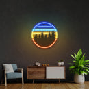 Retro Vintage Sunset Artwork Led Neon Sign Light