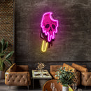 Skull Ice Cream Blackpink Artwork Led Neon Sign Light