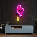 Skull Ice Cream Blackpink Artwork Led Neon Sign Light