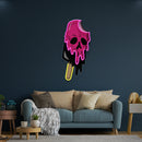 Skull Ice Cream Blackpink Artwork Led Neon Sign Light