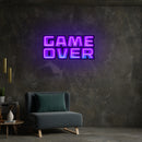Gaming Neon Sign – “Game Over” LED Wall Light