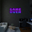 Gaming Neon Sign – “Game Over” LED Wall Light