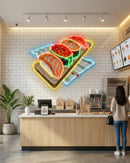 Sushi Platter LED Neon Sign for Japanese Restaurant Decor