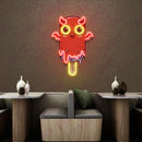 Sweet Cute Vampire Ice Cream Artwork Led Neon Sign Light