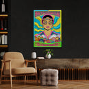 Vintage Hippie Woman Psychedelic Pop Art Led Neon Sign Light