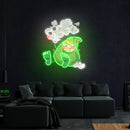 Weed Bud Cartoon Artwork Led Neon Sign Light