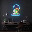 Astronaut Coffee Artwork Led Neon Sign Light