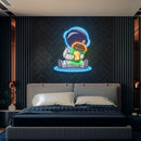 Astronaut Coffee Artwork Led Neon Sign Light