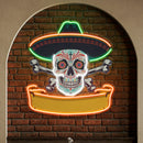 Custom Name Day Of Dead Mexican Artwork Led Neon Sign Light
