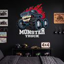 Monster Beast Truck Neon Sign – LED Wall Art for Garage & Game Room