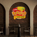 Custom Brand Name Burrito Mexican Food  Restaurant Decor Artwork Led Neon Sign Light