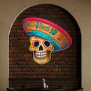 Custom Name Dead Day Party Sugar Skull Or Halloween Holiday Artwork Led Neon Sign Light