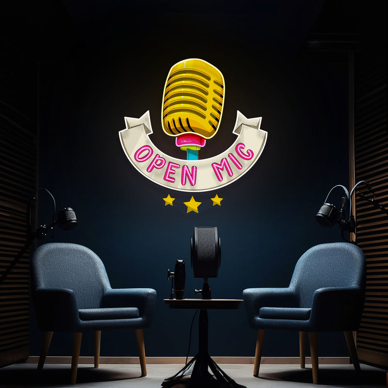 Podcast LED Neon Light - Custom Design for Studio Decoration